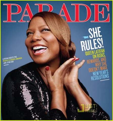 15505l5 448x480 Queen Latifah Covers Parade Magazine