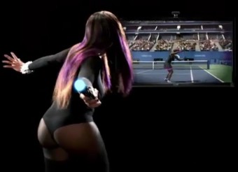 alg serena williams topspin3 340x246 Serena Williams video game commercial TOO SEXY for TV