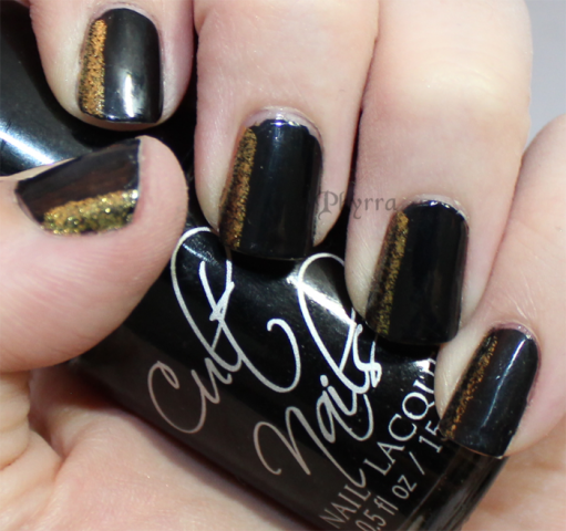 Black and Gold Mani with Cult Nails and OPI cult nails nevermore opi goldeneye1 511x480 Black and Gold Mani with Cult Nails and OPI