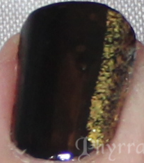 Black and Gold Mani with Cult Nails and OPI cult side french Black and Gold Mani with Cult Nails and OPI